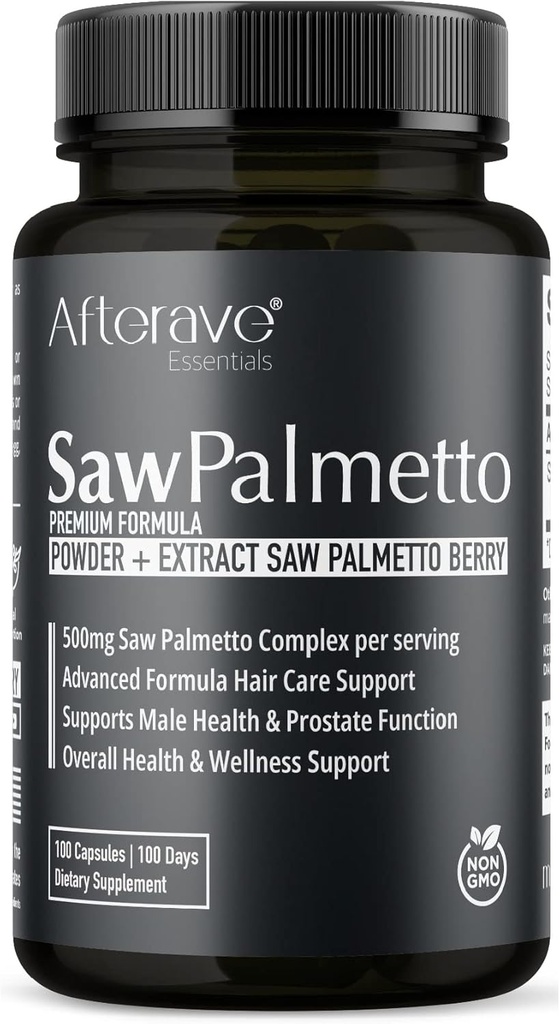 Eva Palmetto Premium, Optimal Saç Büyümesi için Scalp Health, Follicle Strength, Saç Kayıp Koruma, Prostate ve Urinary Health ve General Male Immune Support