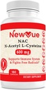 N-Acetyl L-Cysteine (NAC) 600 mg, 180 Capsules - Non-GMO, Gluten Free