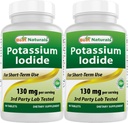 Best Naturals Ιωδιούχο κάλιο 130 mg ανά σερβίροντας - Συμπλήρωμα διατροφής, 90 δισκία (2)