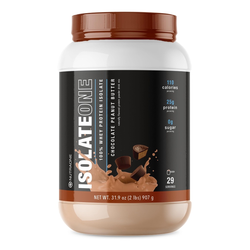 NutraOne IsolateOne Whey Isolate Protein Toz %100 Pure Whey Isolate Toz (Chocolate Peanut Butter - 29 Hizmet)