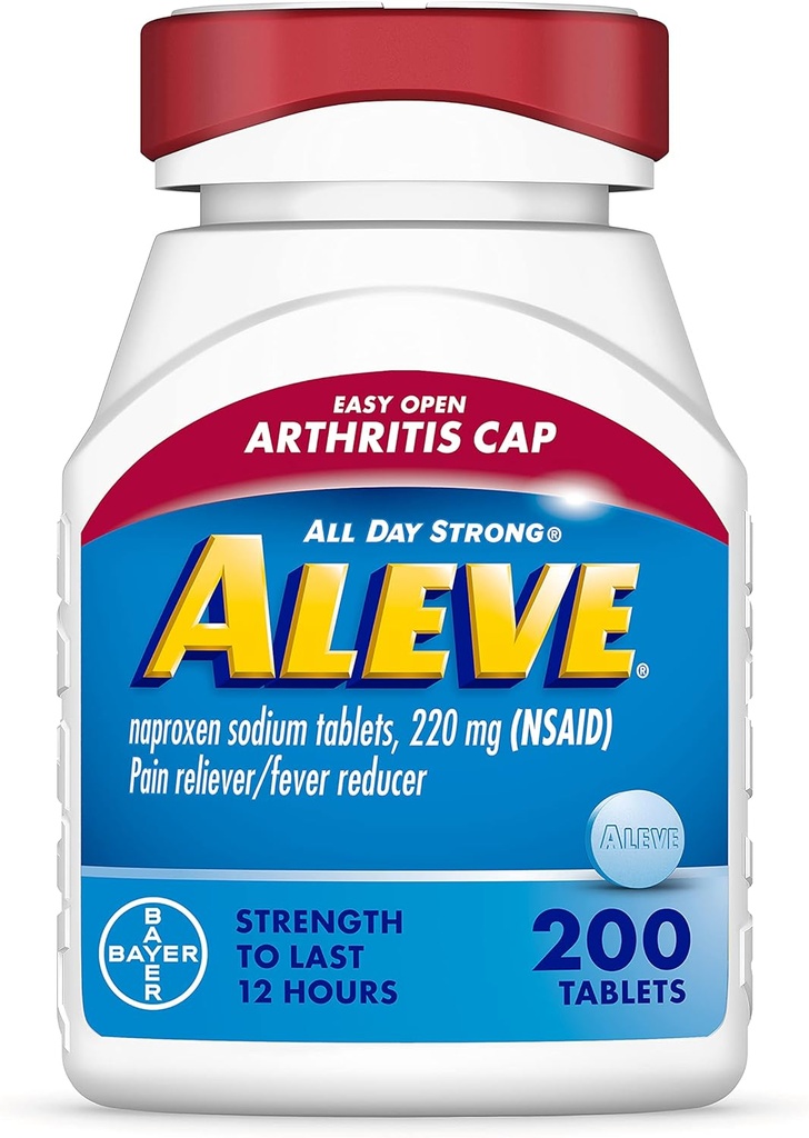 Aleve Easy Open Arthritis Cap Tabletleri, Ağrı Yardımı için Naproxen sodyum