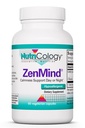 Nutricology ZenMind Supplement - Calmness Support, Day or Night, GABA, L-Theanine, Hipoallergenic, Vegetarian Capsules - 60