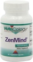 Nutricology ZenMind Supplement - Calmness Support, Day or Night, GABA, L-Theanine, Hipoallergenic, Vegetarian Capsules - 60