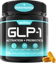 GLP-1 Supplement with Akkermansia Probiyotiks, Prebiyotiks Fiber, Berberine, Green Tea Extract, Ceylon Cinnamon, Turmeric, Cayenne Pepper - Support GLP-1 Natural, Gut, Energy, Men Women - 120 Capsules