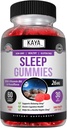 Kaya Naturals Melatonin Gummies (26mg) Sağlık Supplement & Sleep Aid Yetişkinler için Yardım, Asleep Doğal, B6 Gummies - Kadınlar ve Erkekler için 60 Gummy Vitaminleri - 30 Günlük Supply