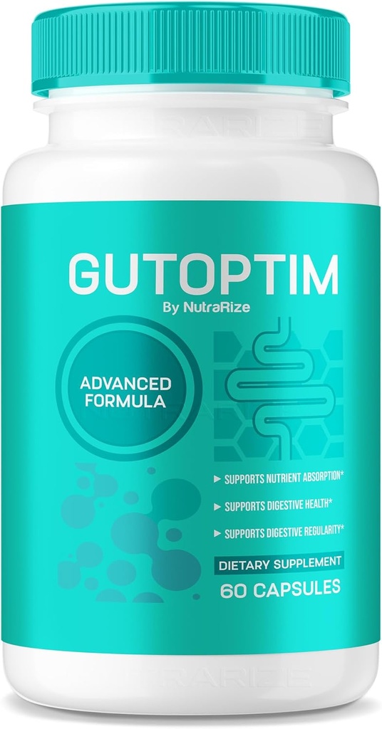 GutOptim Vitamini, Gut Health için Gelişmiş Formula Capsules, GutOptim All Natural Supplement for Digestive Wellness, Ekstra Güçlü Resmi Formula, Gut Optim İncelemeleri (60 Capsules)