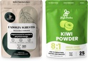 Jungle Powders Men's Health Bundle: 5oz Fadogia Agrestis Extract & 5oz Freeze-Dried Kiwi Fruit Powder - Pure Nigerian Fadogia for Traditional Drive & Passion Support & Unsweetened Kiwi Extract