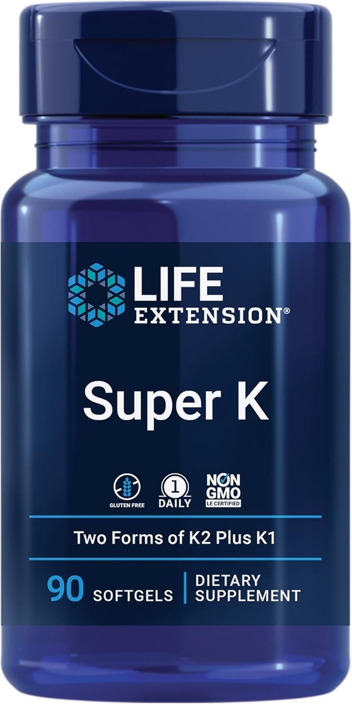Life Extension Gamma E Karma Tocopherols & Tocotrienols 60 Softgels ve Super K1 K2 MK-7 MK-4 Vitamin C 90 Softgels
