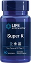 Life Extension Gamma E Mixed Tocopherols & Tocotrienols 60 Softgels and Super K Vitamin K1 K2 MK-7 MK-4 Vitamin C 90 Softgels Bundle