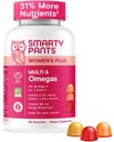 SmartyPants Women's Multivitamin Gummies - Βελτιωμένη Φόρμουλα: Ωμέγα 3 (DHA/EPA), Methylfolate, CoQ10, Vitamin D3, C, Vitamin B12, B6, A, K & Zinc, Ινοσιτόλη, Χωρίς Γλουτένη, 90 Count (30 Day Supply)