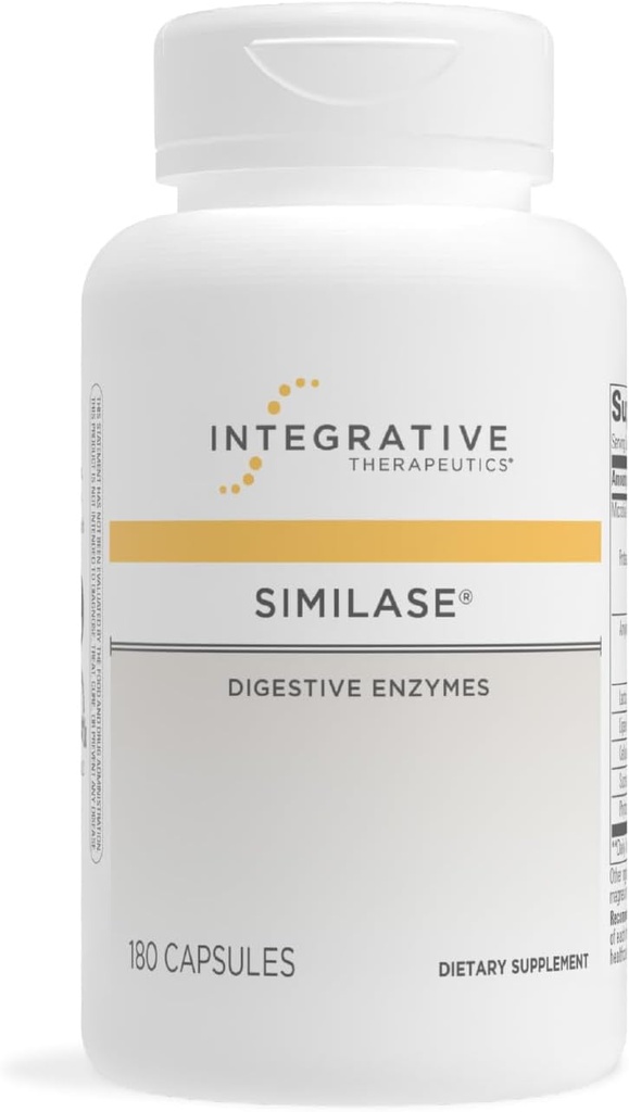 Bütünleştirici Tedaviler Similase - Yetişkinler için Enzyme Supplement - Nutrients'in Destekleri ve Assimilasyon* - Süt Özgür & Vegan - 180 Kont (90 Hizmet)