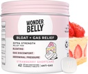 Wonderbelly Bloat + Gas Relief, Extra Strength Chewable Tabletler, 125 mg Simethicone, No Talc veya Dye, Strawberry Shortcake, 42 Count Count Count