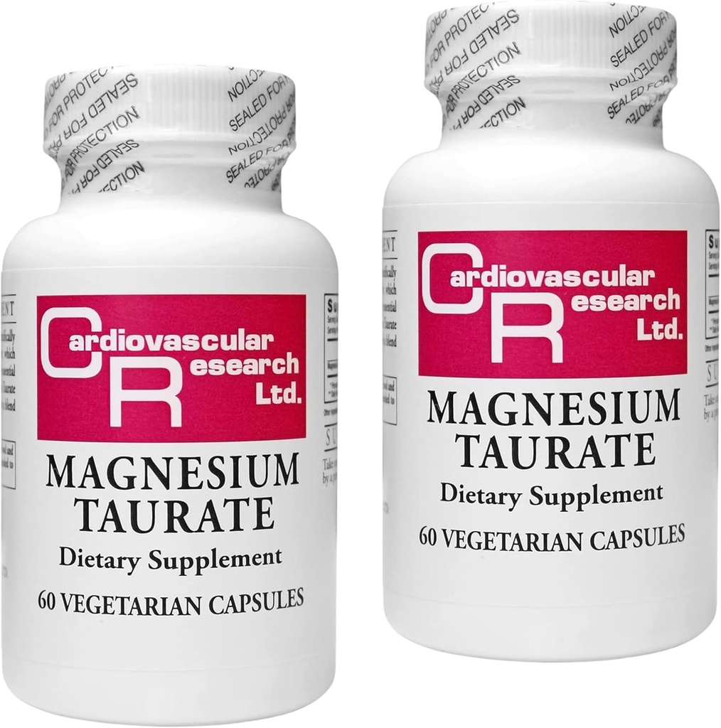 Cardiovascular Araştırma Magnezyum Taurate - 125 mg Elemental Magnezyum -120 Kont (60 X2)