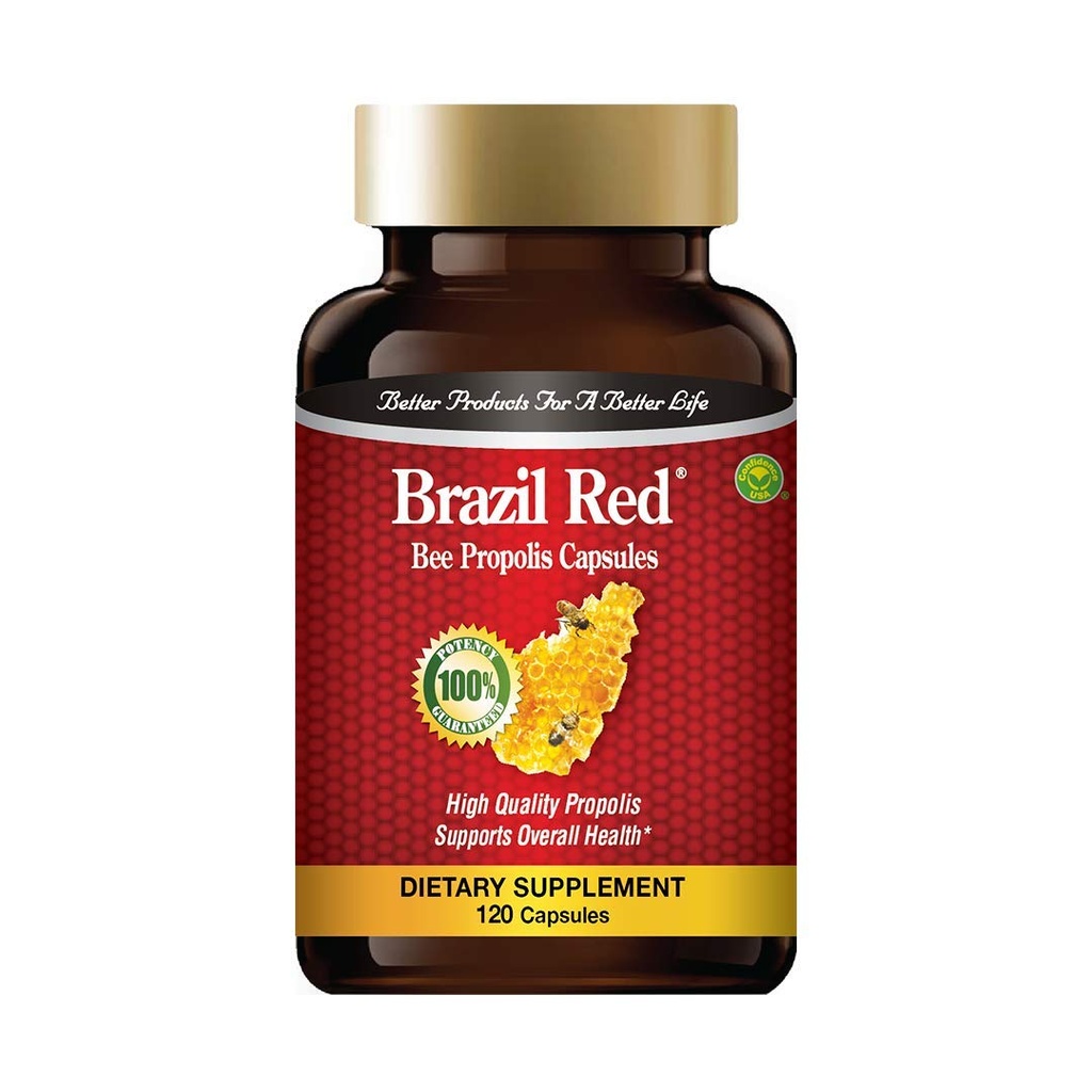 Brezilya Red Bee High Temp Propolis (120 Capsules)