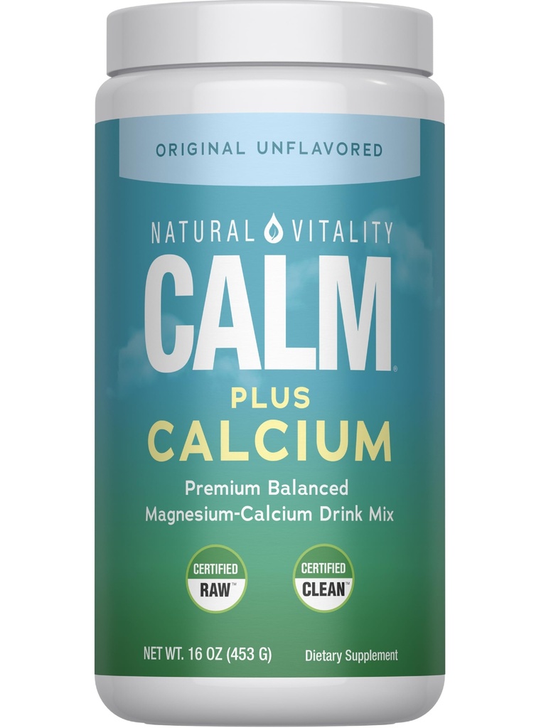 Doğal Vitality Calm, Magnezyum Citrate & Steel Supplement, İçecek Mix Toz Strese Sağlıklı Bir Yanıt, Gluten Free, Vegan, & Non-GMO, Original, 16 ozzz