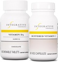 Buffered Vitamin C 1000 mg, 60 Capsules & Vitamin D3 125 mcg, 90 Chewables - Antioksit Desteği için Buffered Vitamin C * Vitamin D3