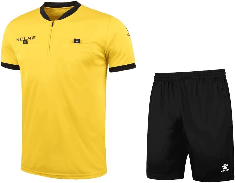 KELME Pro Futbol Refere Jersey Üniforma Kısa Kol - Ref Gömlek ve Kısalar içerir
