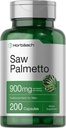 Horbaach Saw Palmetto Extract | 900 mg | 200 Capsules | Non-GMO ve Gluten Free Formula | Geleneksel Herb Supplement | From Saw Palmettoages