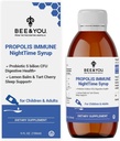 Bee and You Propolis Nighttime Syrup με Probiotic, Vitamin C, and Elderberry - Gentle Formula for Adults & Kids, 5 Fl Oz