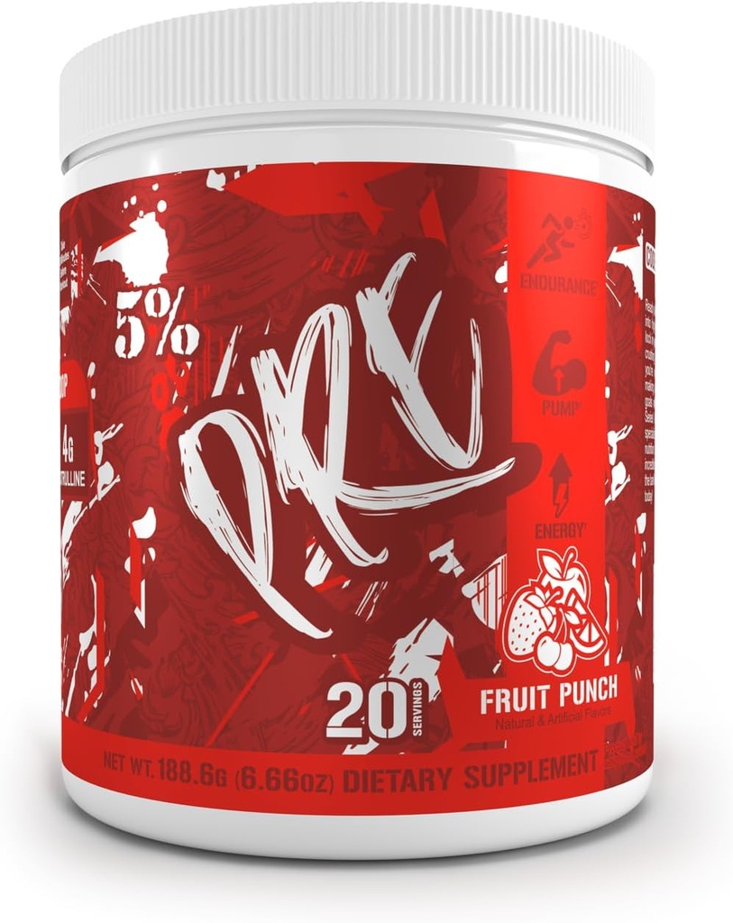 5% Nutrition Code Red Series Pre Workout Powder for Men & Women 