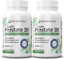 Tera Herbs Super Prostate 3X - Bladder Control, Hormon Denge ve Enlarged Prostate & Frequent Urination - Prostate Supplements for Men w/Beta Sitosterol not Saw Palmetto (2 Pack)