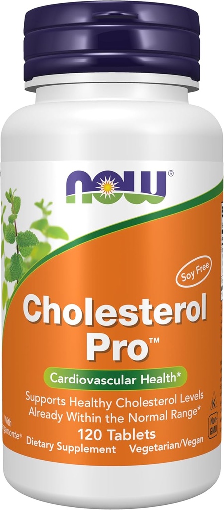 Şimdi Gıdalar, BergamonteTM ve Plant Sterols ile Cholesterol ProTM, Cardiovascular Health*, 120 Tablets