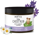 Matys Baby Chest Rub, Soothing Congestion Relief Vapor Rub for Bebekler 3 Aylık Eski +, Temiz & Konve Eucalyptus, Lavender, & Chamomile for Sleep, Non-GMO, Petrol Free, Menthol Free, 4.5 oz Tub