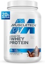 Muscletech Grass-Fed Whey Protein Powder (Triple Chocolate, 1.8LB) - Whey Protein Smoothie & Milk Shake Mix Supports Muscle Gain & Recovery - 20g of Whey Protein for Women & Men - Non-GMO, Gluten-Free