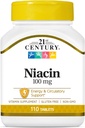 21. Yüzyıl Niacin Tabletleri, 100 mg, 110 Kont