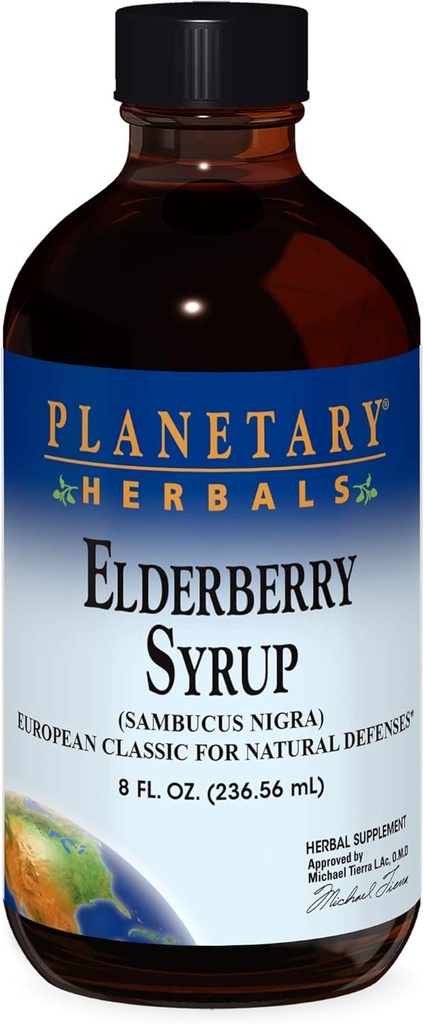 Planetary Herbals Syrup Elderberry, 8 fl oz (236,56 ml) Γυαλί