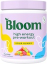 Bloom Beslenme Yüksek Enerji Pre Workout Toz, Bolt Energy with Beta Alanine, BTC & L Tyrosine, Natural Caffeine Toz Yeşil Çay Üretimi, Sugar Free & Keto Mix (Sour Gummy)