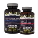 ResVitale Beauty 3 - Skin Care Supplement with Collagen, Keratin & Elastin - 90 Capsules & Resveratrol 250 mg - Erkekler ve Kadınlar için Resveratrol Tamam - 120 Veggie Capsules