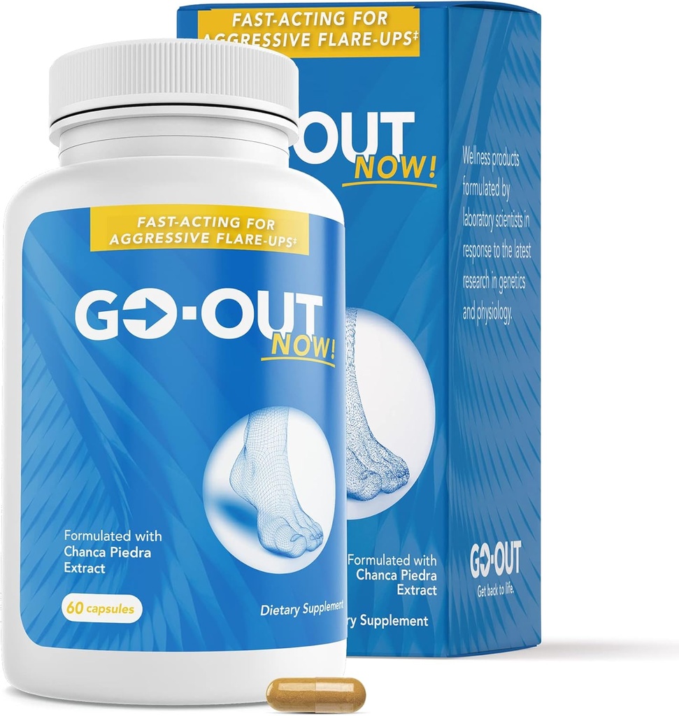 Mt. Angel Vitamins Go-Out Now - Chanca Piedra, Stone Breaker, Natural Kidney Cleanse & Gallbladder Formula - Stone Free, Chanca Piedra