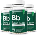 Temel Elements Bone Boost Health Supplement - Bone Support anduba Supplement with Vitamin D 3, K2, Cissus Quadrangularis for Bone Strength - 270 Capsules (90 Day Supply) (3-Pack)