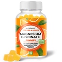 Çocuklar ve Yetişkinler Kadınlar ve Erkekler için Magnezyum Glycinate Gummies - Sugar Free Gluten Free Non-GMO Vegan Chewable Supplement