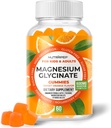 Çocuklar ve Yetişkinler Kadınlar ve Erkekler için Magnezyum Glycinate Gummies - Sugar Free Gluten Free Non-GMO Vegan Chewable Supplement