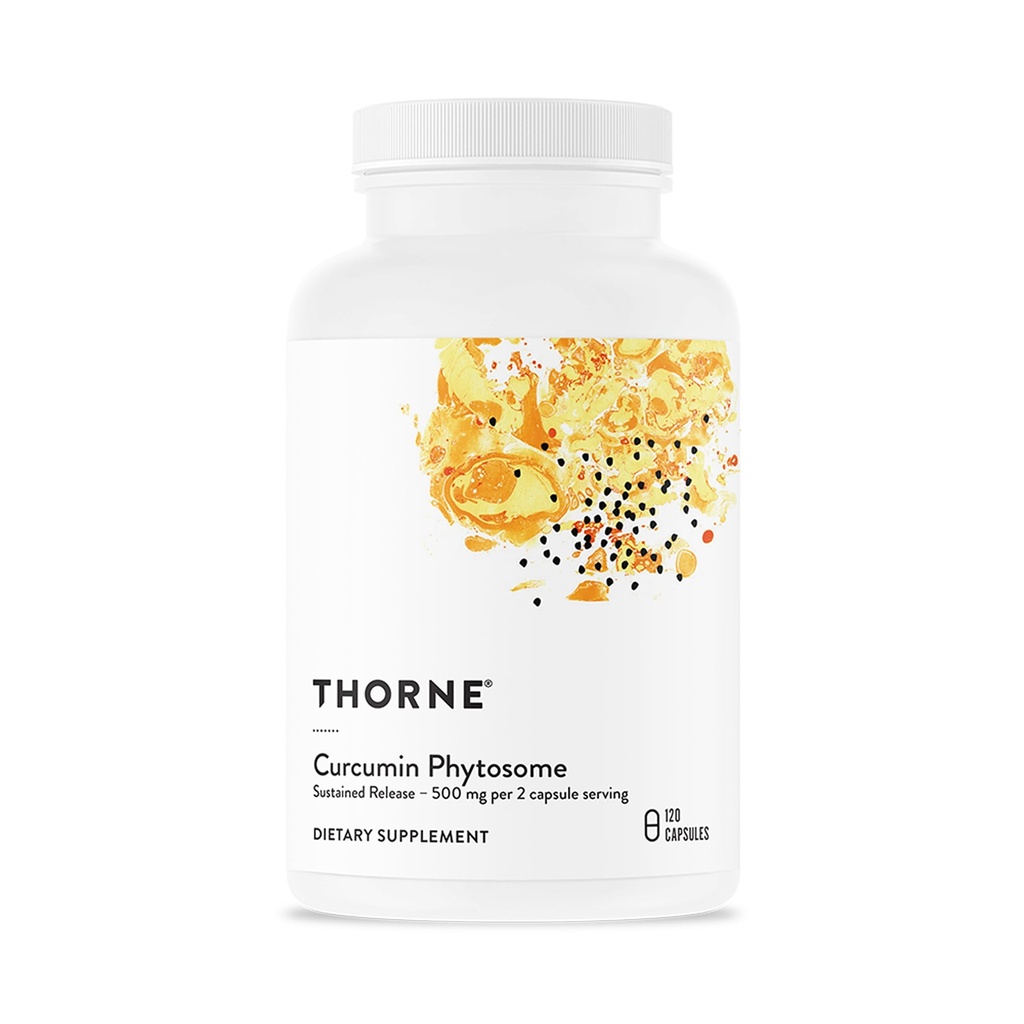 THORNE - Curcumin Phytosome 500 mg (Meriva) - Sustained Release, Klinik olarak Studied - Ortaklar, Kaslar, GI Tract, Liver, Brain & Nerves