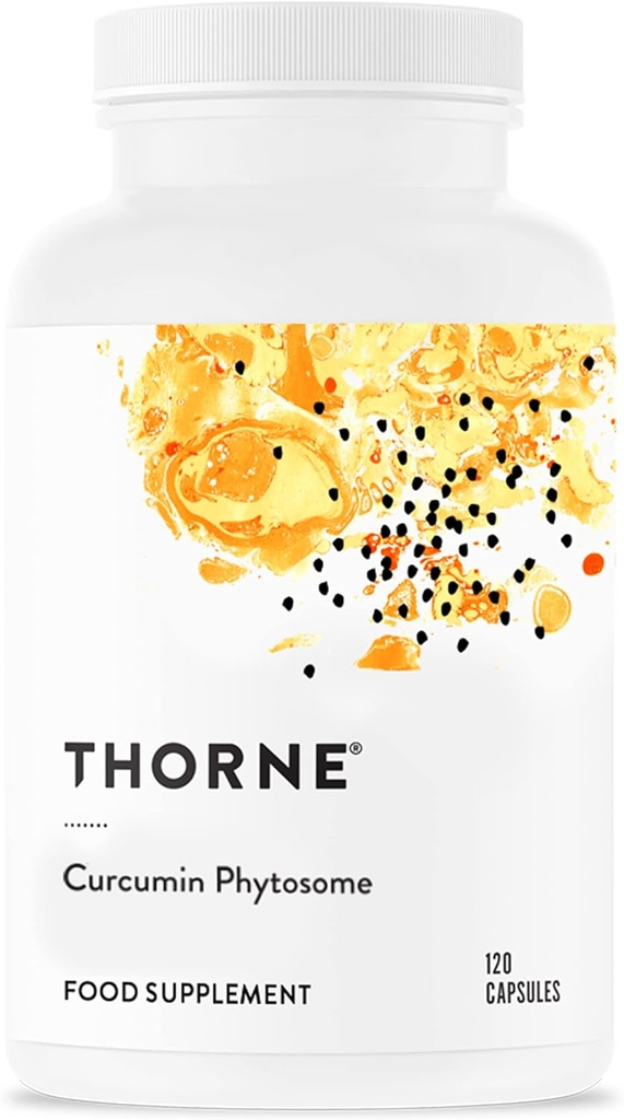 THORNE - Curcumin Phytosome 500 mg (Meriva) - Sustained Release, Klinik olarak Studied - Ortaklar, Kaslar, GI Tract, Liver, Brain & Nerves