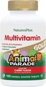 NaturesPlus Animal Parade Gold Children's Chewable Multivitamin - Natural Cherry Flavor - 120 Animal Shaped-Tablets, Pack of 2 - with Vitamin D3, K2 & Probiyotiks - 120 Toplam Hizmetler