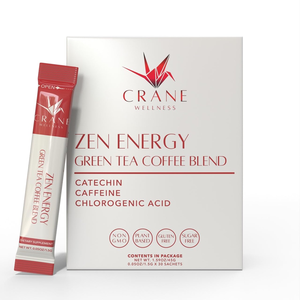 ZEN ENERGY GREEN TEA ΚΑΙ Coffee BLEND - Κατασκευασμένο στην Ιαπωνία, μη-Gmo 