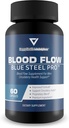 Blood Flow Blue Steel Pro - Οι καλύτερες κάψουλες ροής αίματος - Healthy Blood Flow Supplement Powder Capsules - Υποστήριξη ροής αίματος όλου του σώματος - Συμπληρώματα κυκλοφορίας για άνδρες Υποστήριξη