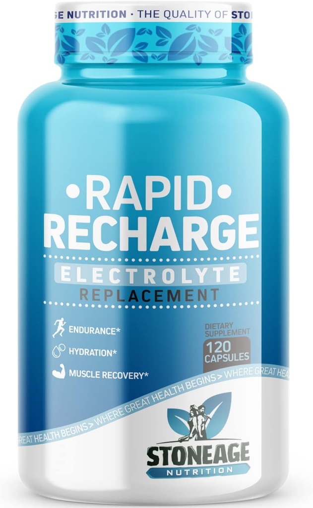 Elektrolyte Pills - 120 Capsules - POTS Sendromu için Destek, Salt Tabletler - Keto Electrolytes Supplements, Hızlı Hydration, Endurance, Dehidr Recovery - GMO & Gluten Free Free