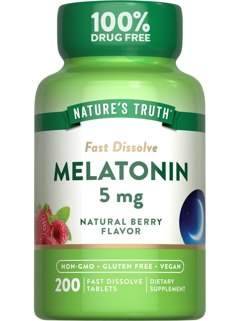 Nature's Truth Melatonin 5mg Fast Dissolve Tablets 