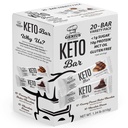 Genius Gourmet Gluten Free Keto protein Bar, Chocolate Keto Bars, Premium MCTs, Low Carb, Low Sugar (Variety Pack, 20 Count ( 1))