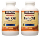 Kirkland Signature hgar Fish Oil Temp 2 Pack, 400 Kont (Pack of 2)