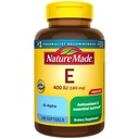 Nature Made Vitamin E 180 mg (400 IU) dl-Alpha, Dietary Supplement for Antioksi Support, 300 Softgels, 300 Day Supply
