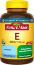 Nature Made Vitamin E 180 mg (400 IU) dl-Alpha, Dietary Supplement for Antioksi Support, 300 Softgels, 300 Day Supply