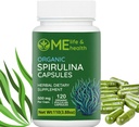 ME LIFE & SA Spirulina Capsules,% 100 Organik baharatrulina Toz (120 ct) Proteinde 500 mg Zengin, B12 Antis ve Vitaminler, Vegan, Doğal ve Pure spirulina Non-GMO & Gluten Ücretsiz