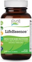 PURE ESSENCE LABS LifeEssence Multivitamin for Women and Men - Natural Herbal Supplement - Vitamin D, Vitamin D3, Vitamin B12, Biotin with Whole Foods (240 Tablet)