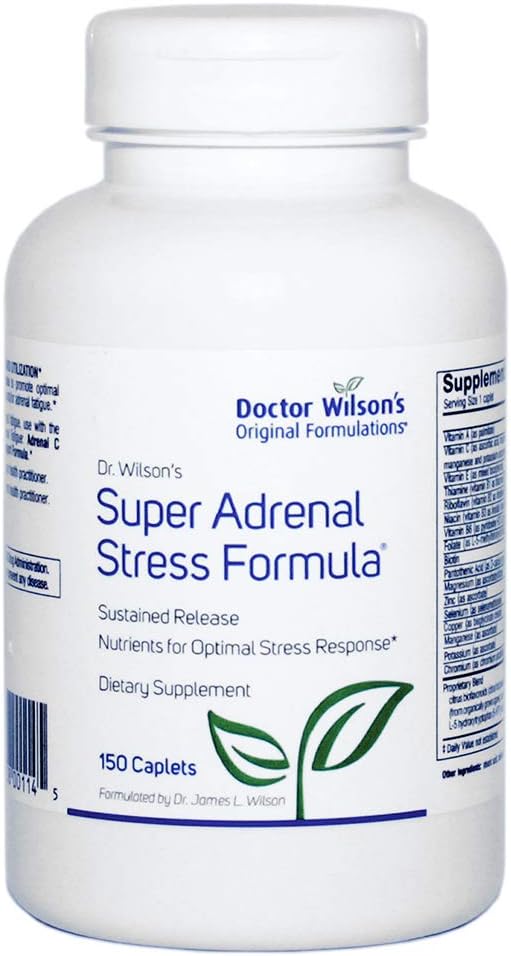 Doktor Wilson'un Orijinal Formülasyonları Super Adrenal Stres Formula 150 caplets Adrenal, HPA Axis, Fatigue ve Enerji Desteği